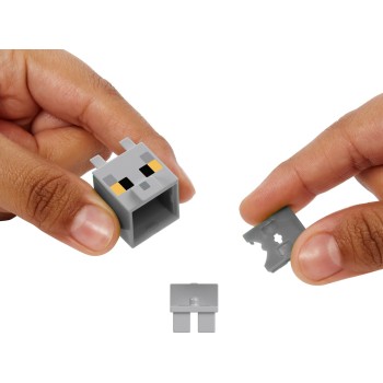 Mattel Minecraft MOB Head Minis British Shorthair Cat HDV64 / HTL62 194735193486