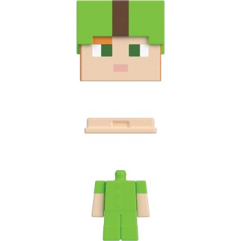 Mattel Minecraft MOB Head Minis Alex in Dyed Leather Armor HDV64 / HTL60 194735193523