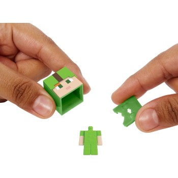 Mattel Head Μίνι Φιγούρες Minecraft Mob Head Minis Alex In Dy Minecraft Παιδική Φιγούρα Παιχνιδιού HDV64 / HTL60 194735193523