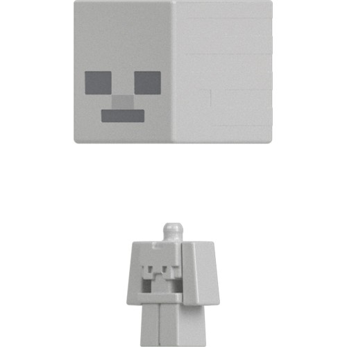 Mattel Head Μίνι Φιγούρες Minecraft Mob Head Minis Skeleton Minecraft Παιδική Φιγούρα Παιχνιδιού HDV64 / HTN21 194735194384