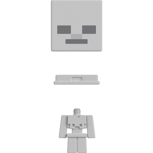 Mattel Head Μίνι Φιγούρες Minecraft Mob Head Minis Skeleton Minecraft Παιδική Φιγούρα Παιχνιδιού HDV64 / HTN21 194735194384