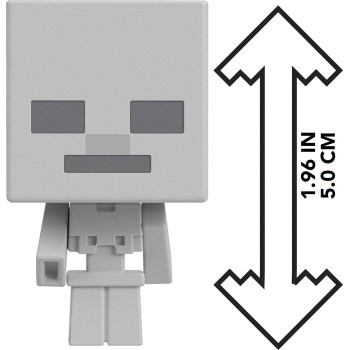 Mattel Head Μίνι Φιγούρες Minecraft Mob Head Minis Skeleton Minecraft Παιδική Φιγούρα Παιχνιδιού HDV64 / HTN21 194735194384