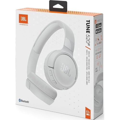 jbl tune 520 bt wireless on-ear headphones with jbl pure bass sound, blueto JBL1051WT 6925281964732