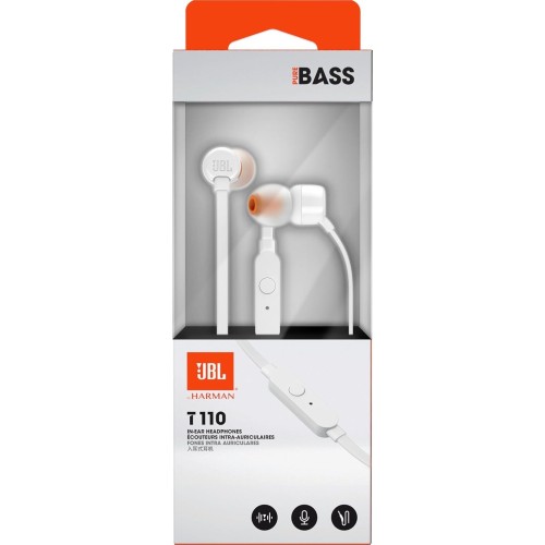 110 Wired In-Ear Headphones With Jbl Pure Bass Sound And Microphon JBL1005 6925281918933