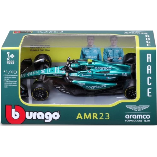 Bburago Formula 1 Aston Martin F1 Team Amr23 - Fernando Alonso 14 Σεζόν 2023 18/60039 4893993380909