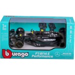 Bburago F1 Mercedes AMG W14 E2023, Hamilton: Formula 1 Model Car In 1:43 Scale, Lewis Hamilton, From 3 Years 18-38080H, Black 38
