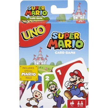 Mattel Uno Super Mario Bros Empty Games Επιτραπέζια Παιχνίδι Παιχνίδι Καρτών DRD00 887961331240