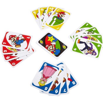 Mattel Uno Super Mario Bros Empty Games Επιτραπέζια Παιχνίδι Παιχνίδι Καρτών DRD00 887961331240