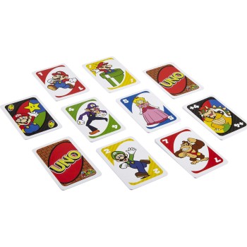 Mattel Uno Super Mario Bros Empty Games Επιτραπέζια Παιχνίδι Παιχνίδι Καρτών DRD00 887961331240