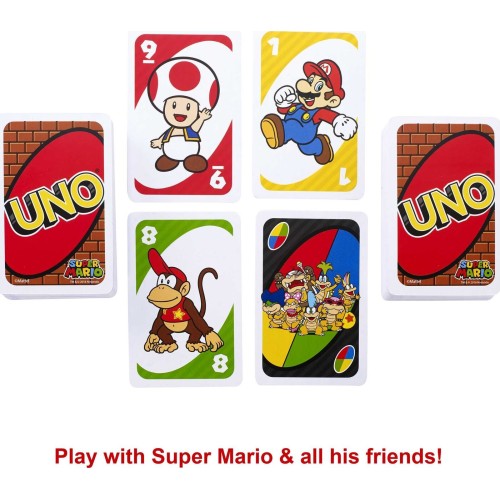 Mattel Uno Super Mario Bros Empty Games Επιτραπέζια Παιχνίδι Παιχνίδι Καρτών DRD00 887961331240