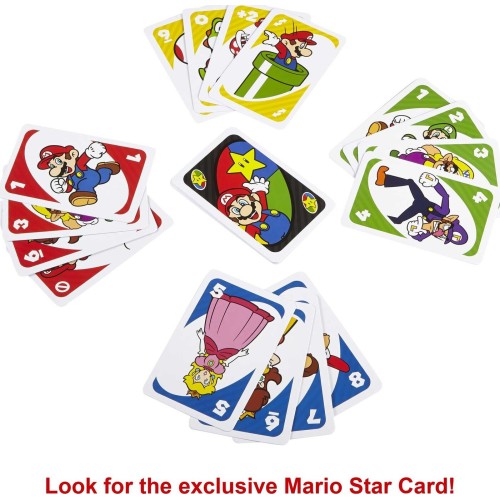 Mattel Uno Super Mario Bros Empty Games Επιτραπέζια Παιχνίδι Παιχνίδι Καρτών DRD00 887961331240