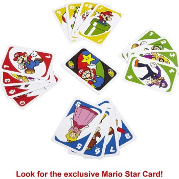Mattel Uno Super Mario Bros Empty Games Επιτραπέζια Παιχνίδι Παιχνίδι Καρτών DRD00 887961331240