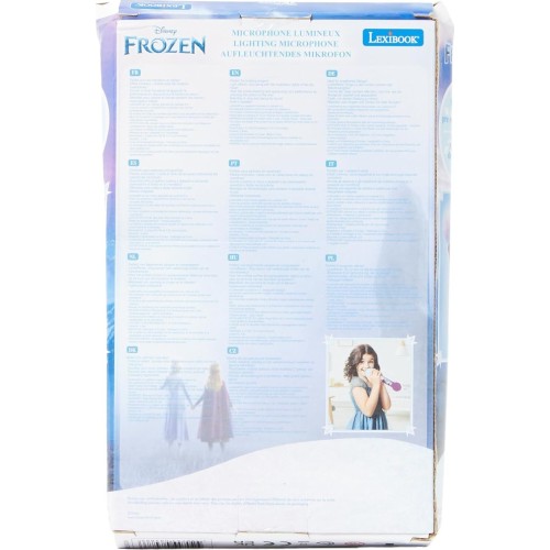 Lexibook Disney Frozen frozen microphone for children, musical game, integrated speaker, light eff MIC80FZ 3380743084886