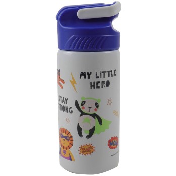 GIM Water Canteen Stainless Steel 500Ml Super Heroes Animals 550-09245 5204549162273