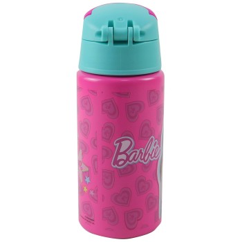 GIM Παιδικό Παγούρι Αλουμινίου Flip 500Ml Barbie 571-20248 5204549160712