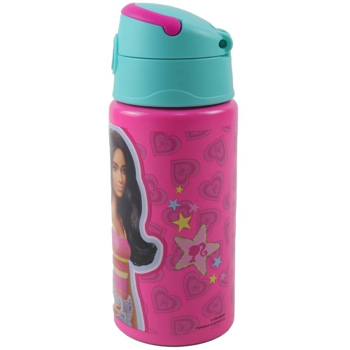 GIM Παιδικό Παγούρι Αλουμινίου Flip 500Ml Barbie 571-20248 5204549160712