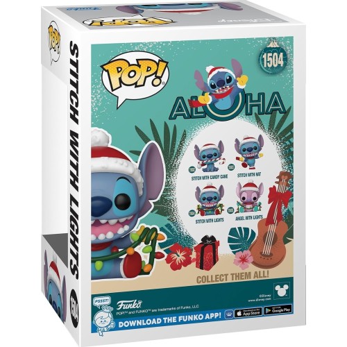 Funko Disney Stitch Pop! Disney: Lilo & Stitch Holiday - Stitch With Lights  N.1504 Φιγούρα Βινυλίου 096067 889698800389