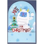 Legami Christmas Pop Up Card Yeti BGPXS0004 8052694020941