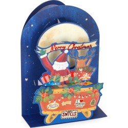 Legami Christmas Pop Up Card Sleigh BGPXS0003 8052694020934