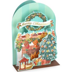 Legami Christmas Pop Up Card Xmas Fireplace BGPXS0002 8052694020927