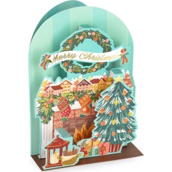 Legami Christmas Pop Up Card Xmas Fireplace BGPXS0002 8052694020927