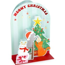 Legami Christmas Pop Up Card Xmas Kitty BGPXS0001 8052694020910