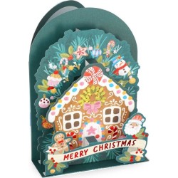 Legami Christmas Pop Up Card Gingerbread House BGPXS0008 8052694020989
