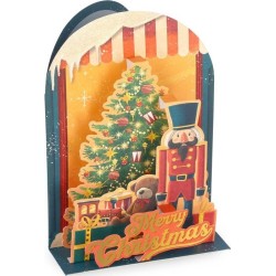 Legami Christmas Pop Up Card Χριστουγεννιάτικη Ευχετήρια Κάρτα Nutcracker BGPXS0007 8052694020972