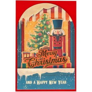 Legami Christmas Pop Up Card Χριστουγεννιάτικη Ευχετήρια Κάρτα Nutcracker BGPXS0007 8052694020972