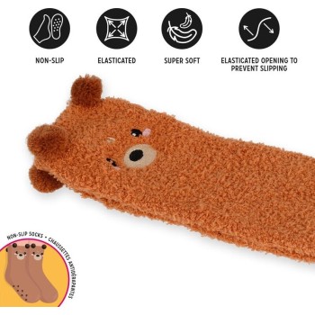 Legami Non-Slip Socks - Its A Match! Teddy Bear - Adult CS0008 8052694021450
