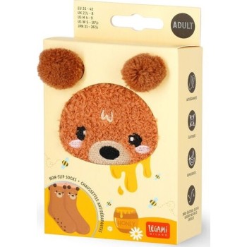 Legami Non-Slip Socks - It's A Match! Αντιολισθητικές Κάλτσες- Teddy Bear - Adult CS0008 8052694021450