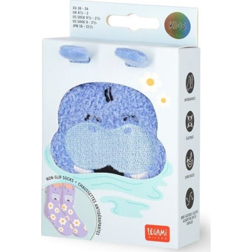 Legami Non-Slip Socks - Its A Match! Hippo - Kid KCS0003 8052694021283