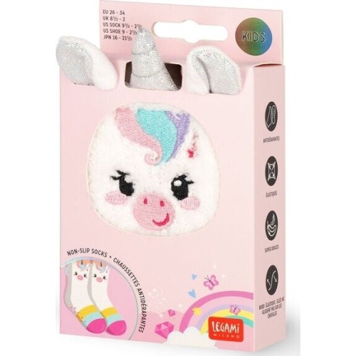 Legami Non-Slip Socks - It's A Match! Αντιολισθητικές Κάλτσες- Unicorn - Kid KCS0002 8052694021276