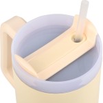 Estia Θερμός Straw Tumbler XL Save The Aegean 900Ml Lily White 01-28671 5207158028671