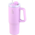 Estia Thermos Straw Tumbler XL Save the Aegean 900ml Lavender Purple 01-28640 5207158028640