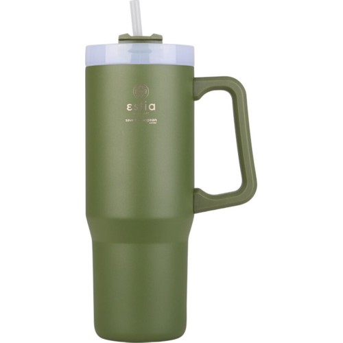 Estia Thermos Straw Tumbler XL Save the Aegean 900ml Forest Spirit 01-28633 5207158028633