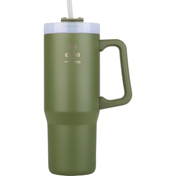 Estia Thermos Straw Tumbler XL Save the Aegean 900ml Forest Spirit 01-28633 5207158028633