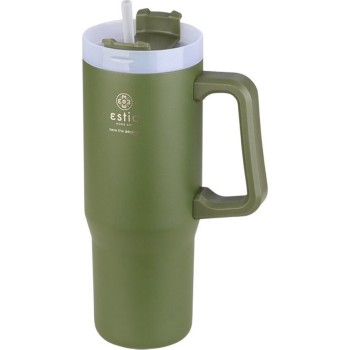 Estia Thermos Straw Tumbler XL Save the Aegean 900ml Forest Spirit 01-28633 5207158028633