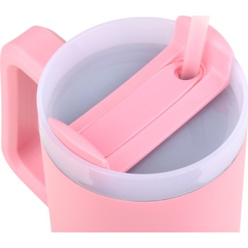 Estia Θερμός Straw Tumbler XL Save The Aegean 900Ml Blossom Rose 01-28688 5207158028688