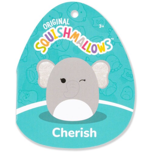 Jazwares Squishmallows 7,5" Λούτρινο - Cherish The Grey Elephant Γκρίζο Ελέφαντα JWSQ4064 191726781363