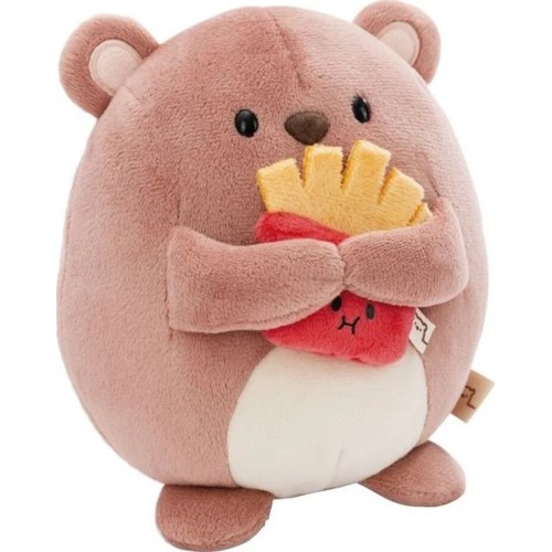 Nici Mymochi Plush 27Cm Nomo Bear With French Fries NIC61408 4012390614084