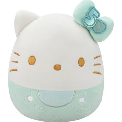 Jazwares Squishmallows Sanrio Hello Kitty And Friends - Λούτρινα 50Th Anniversary - Ανάγλυφος Φιόγκος 20Εκ - Teal Bow JWSQ0496 1