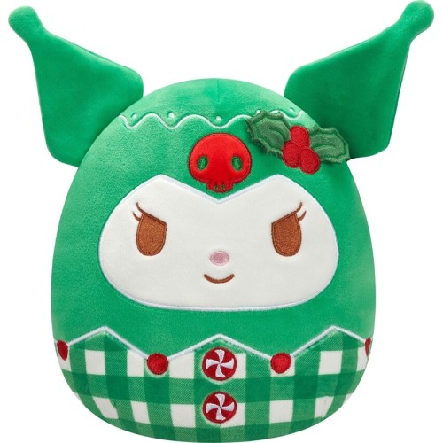 Jazwares Squishmallows Sanrio Hello Kitty And Friends Xmas - Λούτρινα Wave 1B 20Εκ - Kuromi Festive Green, Sqsn00540, JWSQ0712 1