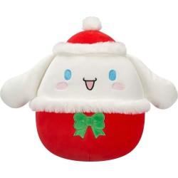 Jazwares Squishmallows Sanrio Hello Kitty And Friends Xmas - Plush Wave 1A 20Cm - Cinnamoroll Red Hat With Green Bow JWSQ0518 19