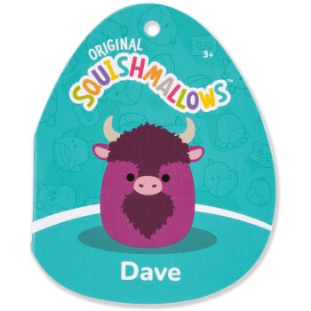 Jazwares Squishmallows 7.5" Plush - Dave the Purple Bison JWSQ4064 196566452619