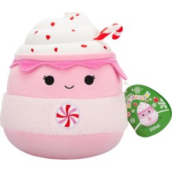 Jazwares Squishmallows Xmas - Wave 2A Plush (6 Designs) 19Cm - Ethel The Pink Candy Cane Hot Chocolate, Pink Hot Chocolate, Sqxm
