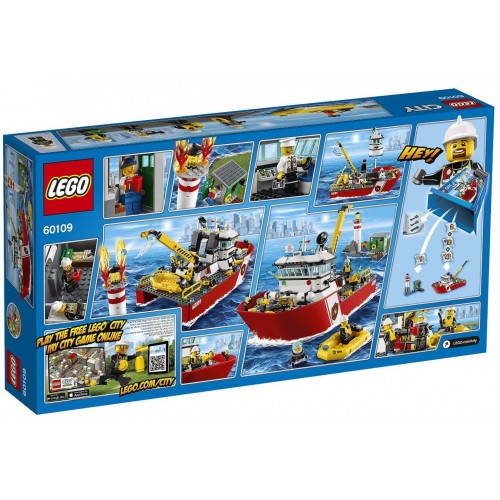 LEGO City Fire Πυροσβεστικό Σκάφος 60109 5702015591881