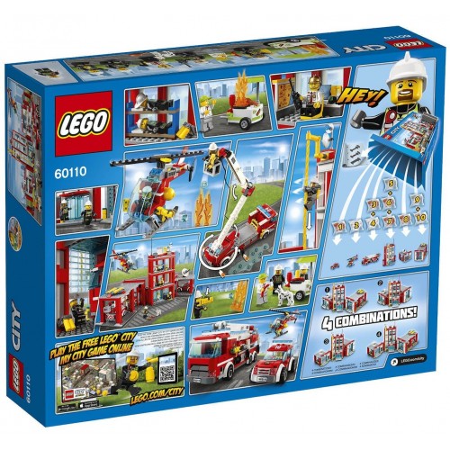 LEGO City Fire Station Σταθμός Πυροσβεστικής 60110 5702015591898