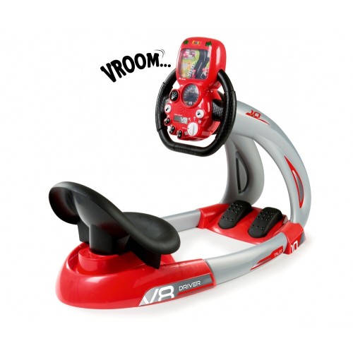 Smoby Pilot V8 Driving Simulator Προσομοιωτής Οδήγησης Κόκκινος/Μαύρος 7600370206 3032163702061