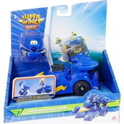 Just toys Super Wings Super Pet Free Wheel Vehicle Spinning Jerome And Vehicle 770310 6911400430943